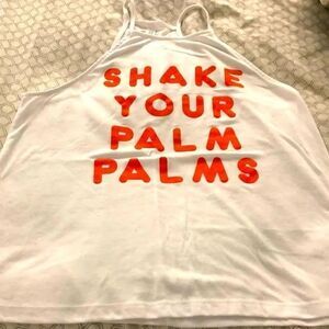Shake your palm palms tank top size S